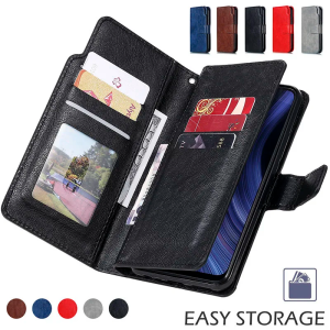 High Grade Wallet Leather Case For IPhone 16 15 14 13 Pro Max 12MINI Flip Cover With Card Slots
