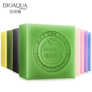 BIOAQUA Bamboo Charcoal Matcha Lavender Handmade Soap Beauty Cleanser Oil Soap