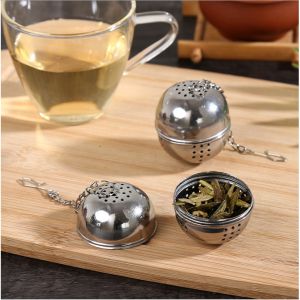 SARINGAN TEH CELUP BULAT STAINLESS STEEL/CHINESE TEA INFUSER
