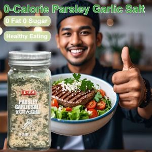 【Instant Flavor Boost】0-Calorie Parsley Garlic Salt Healthy Boiled Vegetable Seasoning Steak Companion