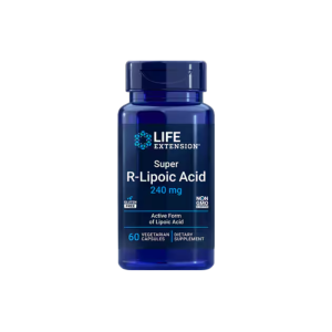 Life Extension Super R-Lipoic Acid 240mg 60 Veg Caps - Antioxidant & Cellular Energy Support