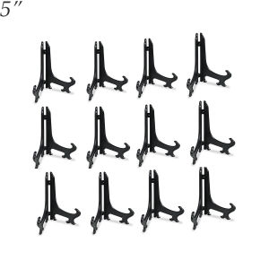 BFCGBH 3-12inch Decoration Plastic Display Stand Dishes Plate Holder Easels Picture Frame Stand
