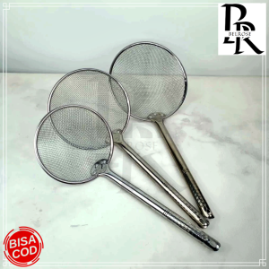 SEROKAN GORENGAN SARINGAN STAINLESS STEEL SEROK JARING BENTUK BULAT STENLIS GORENGAN TIRISAN SARINGAN MINYAK