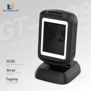GTCODESTAR GT-9208 Wired Desktop Automatic Scan 2D Barcode Scanner Omnidirectional Qr Bar code Reader Scanners for Shop Supermarket