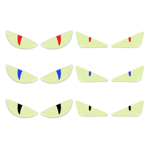 Phát sáng trong bóng tối Hình dán trang trí xe máy mắt quỷ dán xe máy xe tay ga sửa đổi phụ kiện phát sáng trang trí