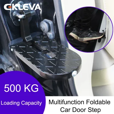 EKLEVA Giá Nóc Xe Hơi Đa Năng Có Thể Gập Lại Bàn Đạp Chân Phụ Trợ Móc Chốt Thông Dụng Bậc Cửa Ô Tô Búa An Toàn Hợp Kim Nhôm