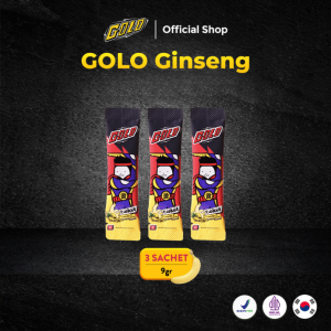 Mister Golo Ginseng Original Suplemen Stamina Pria Gold Minuman Botanical Drink Rasa Madu / Banana