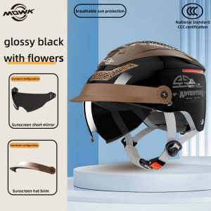 MOWK Motorcycle Helmet Summer Breathable Electric Jet Scooter Motorbike Half Helmets Men Women Reflective MTB Bike Safety Helmet2026