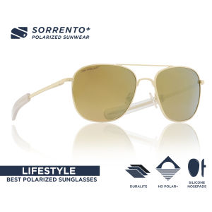Sorrento+ Pilot 2.0 (Lifestyle Golf Day Driving Polarized/UV400 Sunglasses for Men/Women)