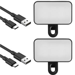 Có Thể Sạc Lại LED Ảnh Tự Sướng đèn chiếu sáng phụ Với 3 Chế Độ Ánh Sáng Có Thể Điều Chỉnh Độ Sáng đèn quay video Clip Cho Iphone máy tính xách tay iPad Trang Điểm Vlog