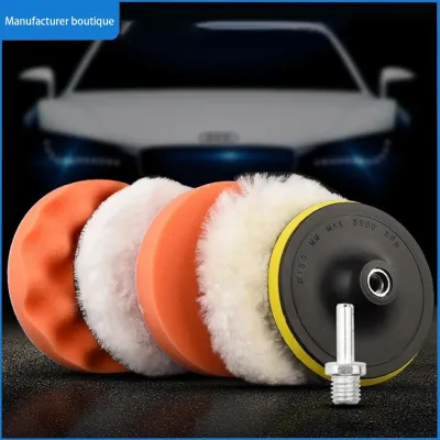 FUCO 6 Cái/bộ miếng đánh bóng xe hơi Miếng đánh bóng bánh xe 3/4/5 inch miếng đánh bóng bánh xe