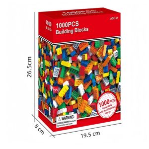 🔥พร้อมส่ง🔥1000 ชิ้น มัลติฟังก์ชั่ diy ประกอบการสร้างบล็อกปริศนาเด็ก คุณภาพดีมาก ของเล่นเด้ก
