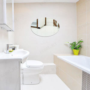 Wall Decoration Oval Shape Self Adhesive Acrylic Mirror