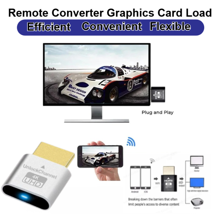 Graphics Card to TV Streaming and Monitor Resolution Converter Remote ...
