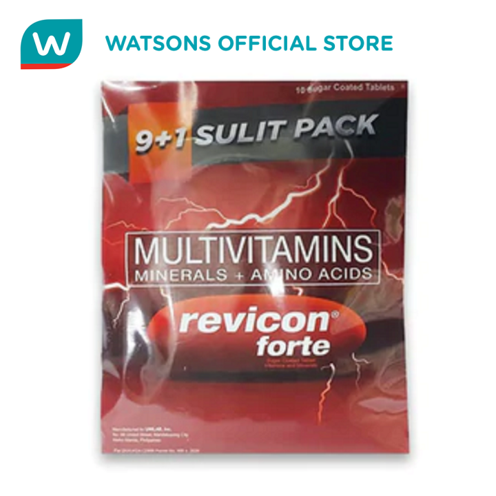 REVICON Forte Multivitamins (Minerals + Amino Acid) 9+1 Tablets Promo