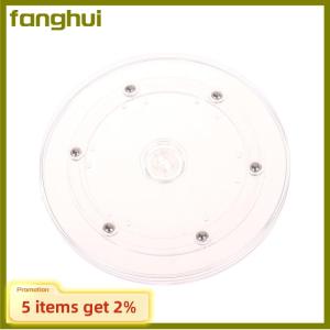 fanghui Turntable Transparent Acrylic 360 Rotating Display Stand Round Base Lazy Jewelry Decor Swivel Plates Furniture Hardware