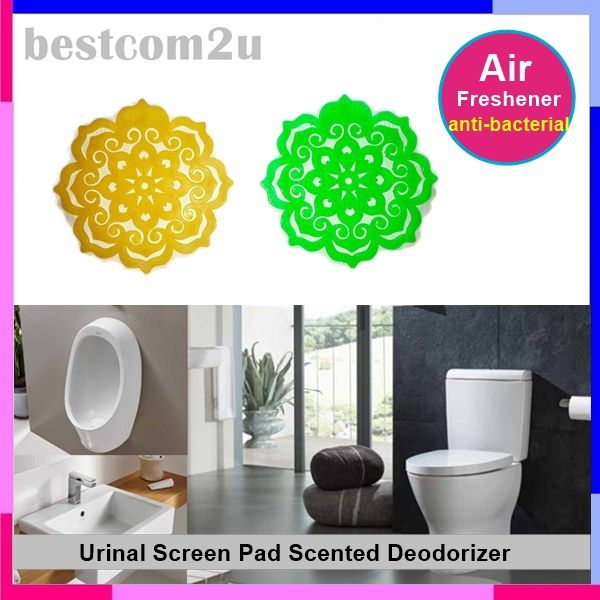2pcs Urinal Screen Pad Air Freshener Scented Deodorizing Basin Drain