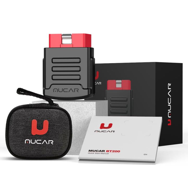 MUCAR BT200/BT200 Pro OBD2 Bluetooth Diagnostic Tool Full System ...