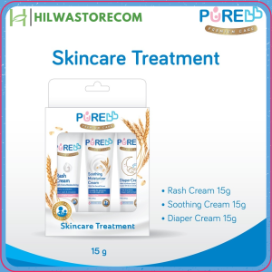 Purebb Pure Baby Skincare Treatment Series - Paket Skincare Perawatan Bayi | Rash Cream/ Soothing Moisturizer/ Diaper Cream