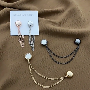 Scarf Ring Clip Metal Round Circle Clip Buckle Clothing Ring Wrap Holders for Women Scarves Clasp Magnetic Snap Buckle