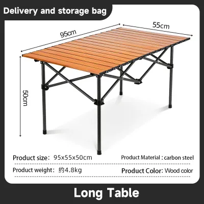 Portable Folding Table Outdoor Large Camping Table Aluminum Alloy Folding Table Picnic Table