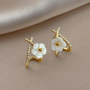 Korean Fashion Flower Earrings Light Luxury High-end Earring Earrings Jewelry for Women
