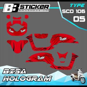 Decal Scoopy BISA HOLOGRAM Full Body Full Block Dekal New Fi 2017 2018 2019 Scd 106