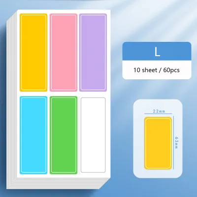 10 Sheet Waterproof Self Adhesive Label Assorted Stickers Removable Label Stickers Name Tag Bottle File Document School Supplies