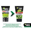 (PAKET HEMAT ISI 2) Garnier Men Acno Fight Wasabi Anti-Bacteria Brightening Foam Skin Care 100ml (Perawatan Pria Untuk Kulit Wajah Berjerawat). 