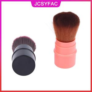JCSYFAC Có thể thu vào duy nhất Blush bàn chải bột lỏng & thiết lập bàn chải với bìa xách tay đa chức năng trang điểm công cụ
