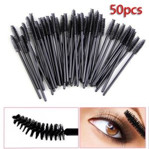 50Pcs Disposable Eyelash Brush Mascara Wand Applicator Spoolers Eye Lashes Extension Eyebrow COD