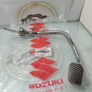Pedal Rem Belakang Suzuki Smash 110 B09 Bahan Tebal dan Kuat - Warna Silver