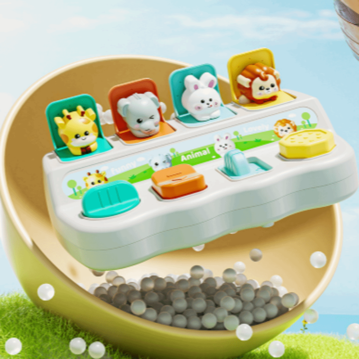 GK1AO Montessori Đồ chơi đập chuột cho bé để sắp xếp màu sắc và động ...
