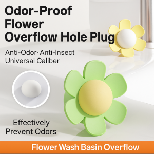 Bathroom Sink Leakage And Odor Silicone Sealing Plug Small Flower Design Effectively Prevents Leaks And Odors Easy To Install
