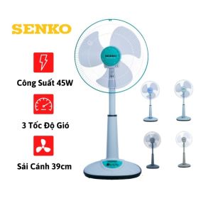Quạt lửng Senko L1638 Công suất 47W 3 mức tốc độ gió chạy êm ái động cơ siêu bền giao màu ngẫu nhiên quạt cây quạt đứng - Chính hãng