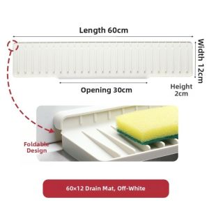 FEELDG Cạnh hẹp Tấm chắn nước bắn bồn rửa Silicone Ống xả nước Tấm bảo vệ bồn rửa chén Linh hoạt Tấm lót bồn rửa có thể gấp gọn Sử dụng trên bàn