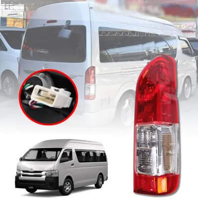 Hiaceไฟท้าย ไฟท้าย รุ่น โตโยต้า คอมมิวเตอร์ TailLight Tail Lamp for Toyota Hiace Commuter 2014-2018 ไม่รวมหลอดไฟและสายไฟ