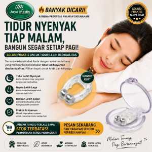 Klip Hidung Magnet Anti Dengkur Bahan Silikon Dengan Kotak Penyimpanan 2pcs