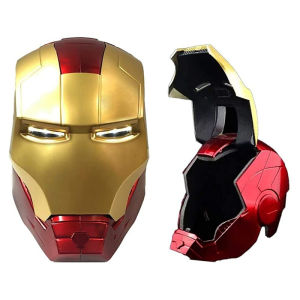Marvel Irons Man Helmet Cosplay 1:1 Light Led Ironman Mask PVC Action Figure Toys Real Iron Man Helmet - Lazada