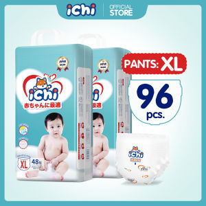 ICHI Pull-up Pants Baby diapers All size 96pcs/pk Bundle Pack X-Large Size Medium XL XXL XXXL Tape
