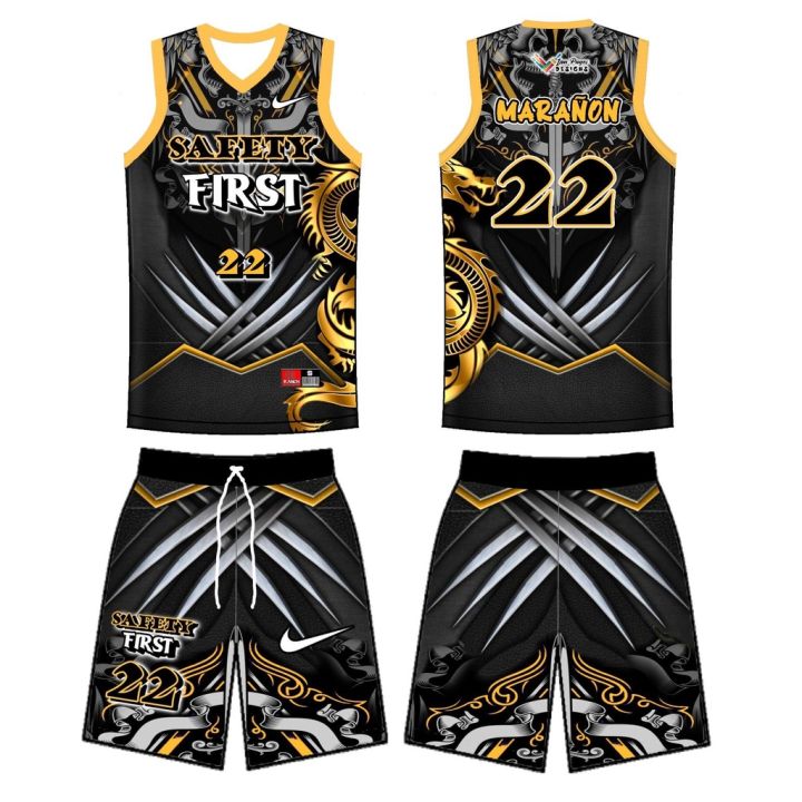 Black jersey hot sale design basketball