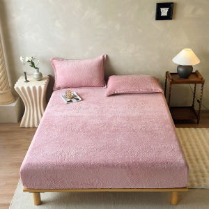 SUNLIGHT HOME Velvet BedsheetAnti-static Bed SheetBreathable Bed SheetSoft Mattress Cover