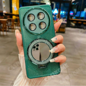 Vivo X200 Pro 5G 2024 Gương Long Lanh Vỏ Bọc Cho Vivox200Pro Vivo X200Pro X200 X100 Pro 5G 4G Máy Ảnh Shcokproof vỏ điện thoại vòng bảo vệ ống kính máy ảnh của điện thoại silicon mềm giá đỡ từ tính Cover Quay Lại