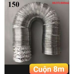 Ống Sun Bạc D150 Ống hút khói hút mùi thông gió cao cấp dành cho máy hút mùi Máy sấy
