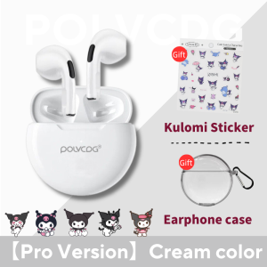 POLVCDG-PRO6 True TWS Wireless Earbuds with Noise Reduction and Touch Control Bluetooth Earphones For Android and IOS