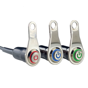 สวิตช์หยุดเครื่องช่วยสตาร์ทเครื่องยนต์รถจักรยานยนต์จักรยานสกปรกปุ่มเปิดปิดอะไหล่อเนกประสงค์มอเตอร์ครอสปุ่มล็อคเองทนทาน