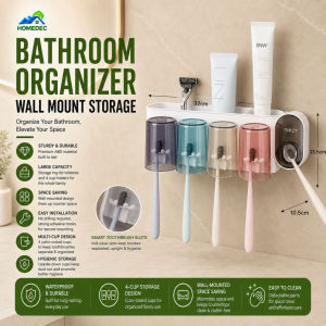 Toothbrush Rack Toothbrush Cup Wall-Mounted Perforation-Free Toothbrush Holder Toothbrush Cup Mouthwash