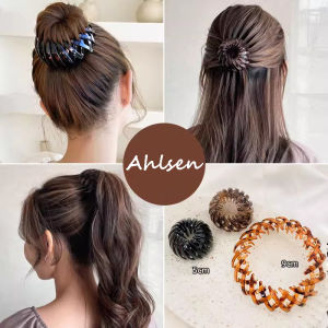 Women Bun Hair Claw Horsetail Buckle Hair Clip Bird Nest Expanding Hair Accessories