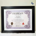 A4 PVC BLACK CERTIFICATE FRAME A4 / 8.5*11 Photo frame /picture frame/Student certificate photo no stand  lucky2. 