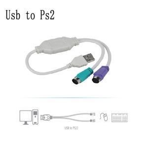 Dây cáp chuyển đổi dữ liệu USB đực sang PS/2 đầu cái cho chuột và bàn phím